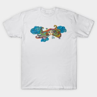 Rainbow Hair in the Sky T-Shirt